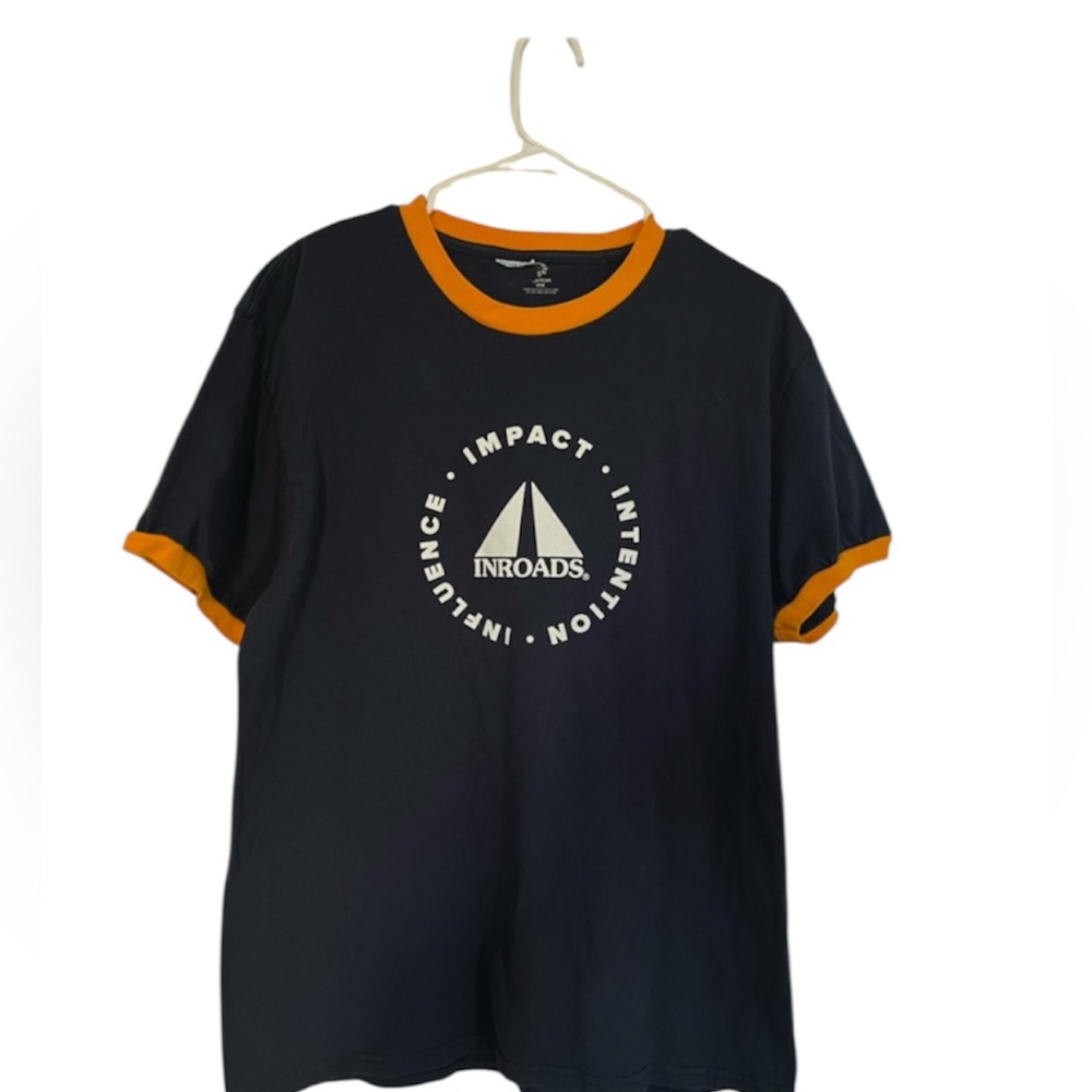Navy & Orange T-Shirt